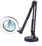 MG Repair Lamp LED table lamp with magnifying glass 12 W, black - Table Lamp
