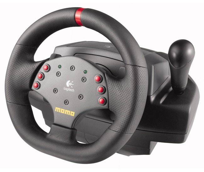 Logitech MOMO Racing Force Feedback Wheel +Extreme 2024 3D Pro Joystick