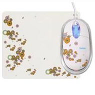 Mouse Saitek Expressions with mousepad, 1978 (white), USB2.0 - Gaming Mouse