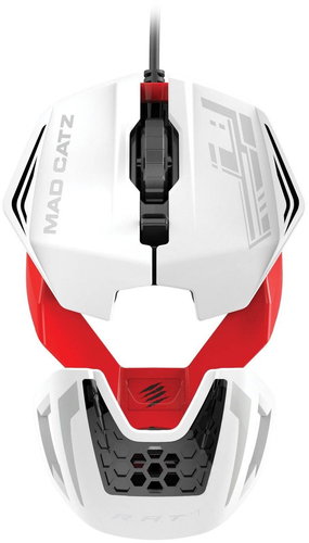 Mad Catz RAT 1 white-red - Gaming Mouse - Main image