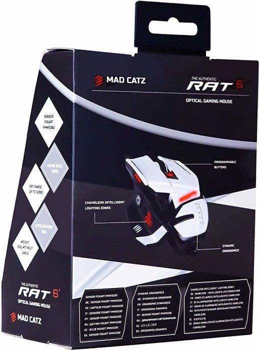 Mad Catz RAT 6+ white - Gaming Mouse | alza.sk