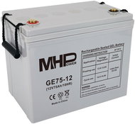 MHPower GE75-12 Gel battery 12V/75Ah, Terminal T1 - M6, Deep Cycle; GE75-12 - UPS Batteries