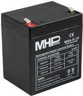 MHPower AGM lead acid battery 12 V/4,5 Ah, Faston F1 - 4,8 mm, MS4.5-12 - UPS Batteries