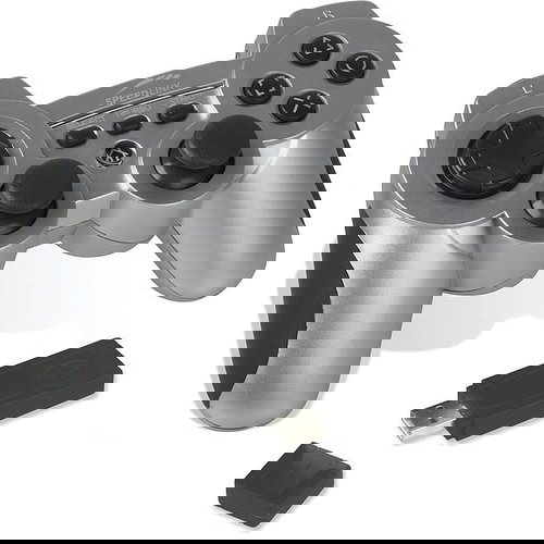 SPEED LINK Strike3 Wireless PS3 PC stříbrný - Gamepad - Main image