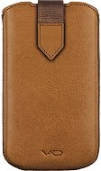 Vicious and Divine - Superior Leather Soft Pouch M (light brown) - Puzdro na mobil