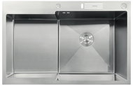 MIXXUS MH7849R-HK SS colour Stainless steel sink with trap, stainless steel - Stainless Steel Sink