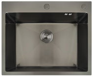 MIXXUS MH6050 Graphite Stainless steel sink with trap, graphite - Stainless Steel Sink