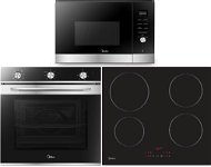 MIDEA 7NM20M1 + MIDEA MIH 653A + MIDEA TG925H3B - Oven, Cooktop and Microwave Set
