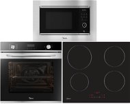 MIDEA 7NM30D0 + MIDEA MIH 653A + MIDEA AG820A3A - Oven, Cooktop and Microwave Set