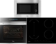 MIDEA 7NA30T1 + MIDEA MIH 616AC + MIDEA AG820A3A - Oven, Cooktop and Microwave Set