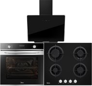 MIDEA 7NM30D0 + MIDEA MG60K503GB-CZ + MIDEA MH60A3200B-CZ - Oven, Cooktop & Kitchen Hood Set