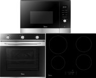 MIDEA 7NM20M1 +MIDEA MIH 654A + MIDEA TG925H3B - Oven, Cooktop and Microwave Set
