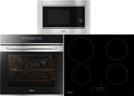 MIDEA 7NA30T1 + MIDEA MIH 654A + MIDEA AG820A3A - Oven, Cooktop and Microwave Set