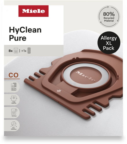 MIELE Allergy HyClean Pure CO XL 8 ks + HEPA filtr - Vacuum Cleaner Bags - Main image