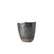 Made In Japan Earless Mug with Irregular Rim Tea Cup Brown 300ml - Mug