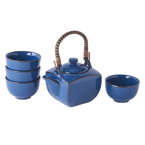Made in Japan Tea set Blue Pot MIJ 5 pcs - Tea Set - Main image
