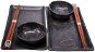 Made In Japan Sushi set with flower motif black 6 pcs - Dish Set