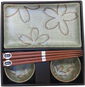 Made In Japan Sushi set with flower motif light green 6 pcs - Dish Set