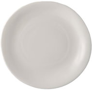 Made In Japan MODERN White Irregular Round Plate 26 x 24cm - Plate