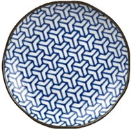 Made In Japan Herringbone Indigo Ikat Shallow Plate 23cm - Plate