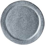 Made In Japan Craft Black Round Plate 24.5cm - Plate