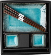 Made in Japan Sushi set Sky Blue, set of 6 pieces, blue, ceramic - Sushi Tableware Set