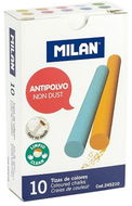 MILAN 245210 bezprašné kulaté, barevné - 10 ks - Křídy