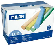 MILAN 2414100 Křídy bezprašné kulaté, barevné 100 ks - Chalk