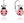 Pink ladybugs inlaid with cubic zirconia (Ag 925/1000, 2,05 g)