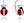 Ladybug inlaid with cubic zirconia (Ag 925/1000, 2,15 g)