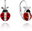 Ladybug inlaid with cubic zirconia (Ag 925/1000, 2,15 g)