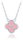 Silver Four-Leaf Clover Necklace with Jadeite (Ag 925/1000, 2.55g)