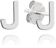 MINET Silver earrings letter "J" (Ag 925/1000, 0,6 g) - Earrings