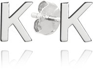 MINET Silver earrings letter "K" (Ag 925/1000, 0,75 g) - Earrings