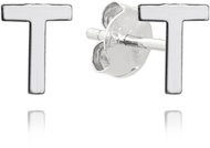 MINET Silver earrings letter "T" (Ag 925/1000, 0,65 g) - Earrings
