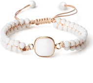 Wrap Q1 Silver Star Fleur - women's bracelets, white - Bracelet