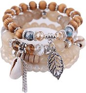 Ladies beaded wrap bracelet - set of 4 - KW7736 - Bracelet