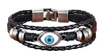 Leather bracelet - black SPP2242 - 19cm - Bracelet