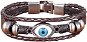 Leather bracelet - brown SPP2241 - 19cm - Bracelet