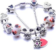 A'la Pandora style bracelet - Mickey Minnie - SL9027-1 - 17cm - Bracelet