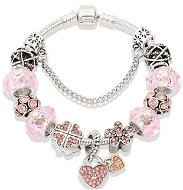 Bracelet in A'la Pandora style - heart P10965-1 - 21cm - Bracelet