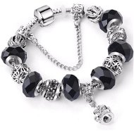 A'la Pandora style bracelet - black crown - 18cm - Bracelet
