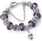 Bracelet in A´la Pandora style - purple crown -1 - 21cm - Bracelet