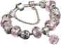 Bracelet in A´la Pandora style - pink. / silver 1 - 18cm - Bracelet