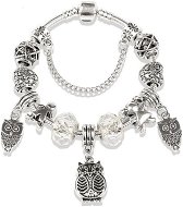 Bracelet in A´la Pandora style - Owl P10887 - 18cm - Bracelet
