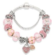 Bracelet in A'la Pandora style - heart P10901-1 - 22cm - Bracelet