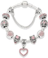 Bracelet in A'la Pandora style - heart P10921-1 - 19cm - Bracelet