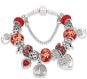 A'la Pandora style bracelet - tree of life red P10827-3-1 - 19cm - Bracelet