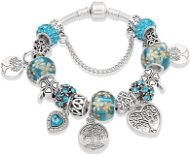Bracelet in A´la Pandora style - tree of life st. blue tree-1 - 21cm - Bracelet