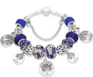 A'la Pandora style bracelet - tree of life dark blue P10827-02-1 - 22cm - Bracelet